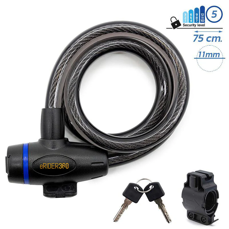 Candado de llave negro