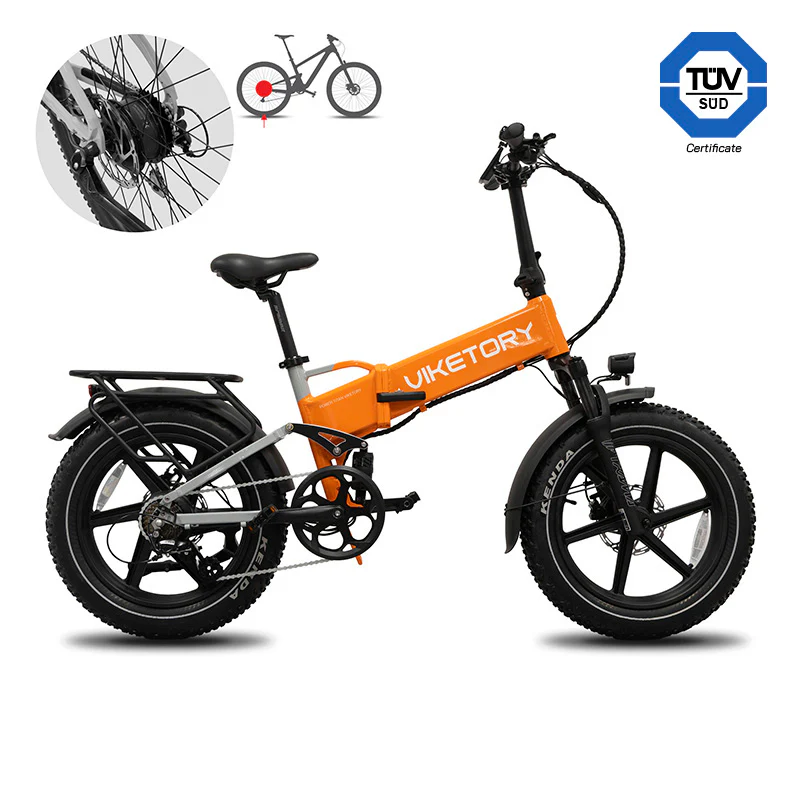 BRAVE ebike FATBIKE Plegable Naranja/Gris - Imagen 2