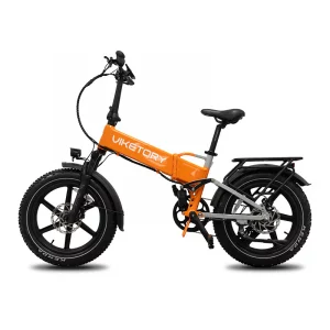 BRAVE ebike FATBIKE Plegable Naranja/Gris
