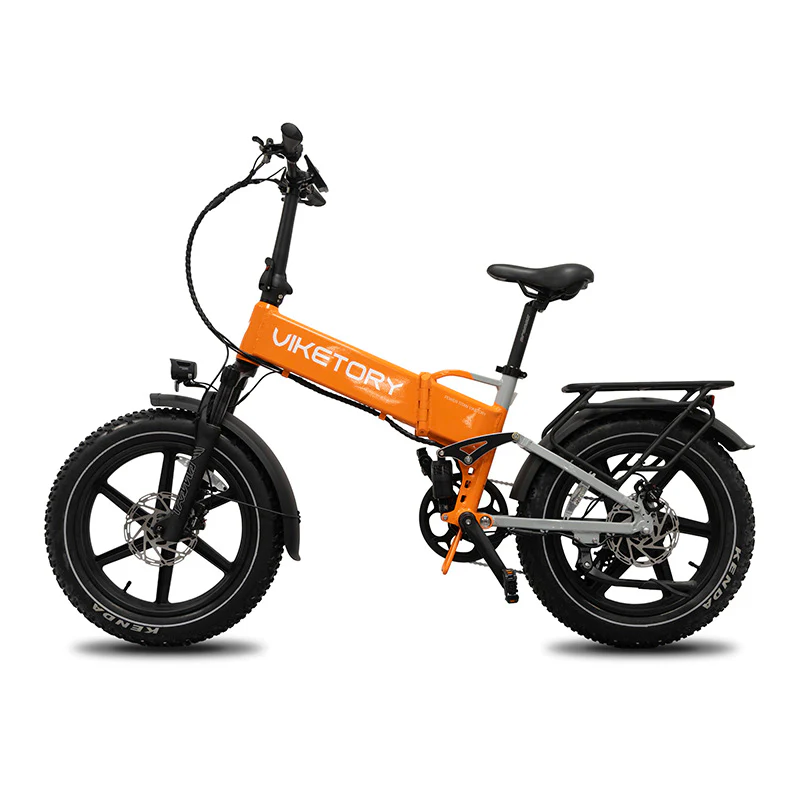 BRAVE ebike FATBIKE Plegable Naranja/Gris